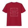 Gothic Line Art  Seconds Mars Rock Band Phoenix Totem Print Casual Streetwear T Shirt vintage Washed Soft Slightly Versatile
