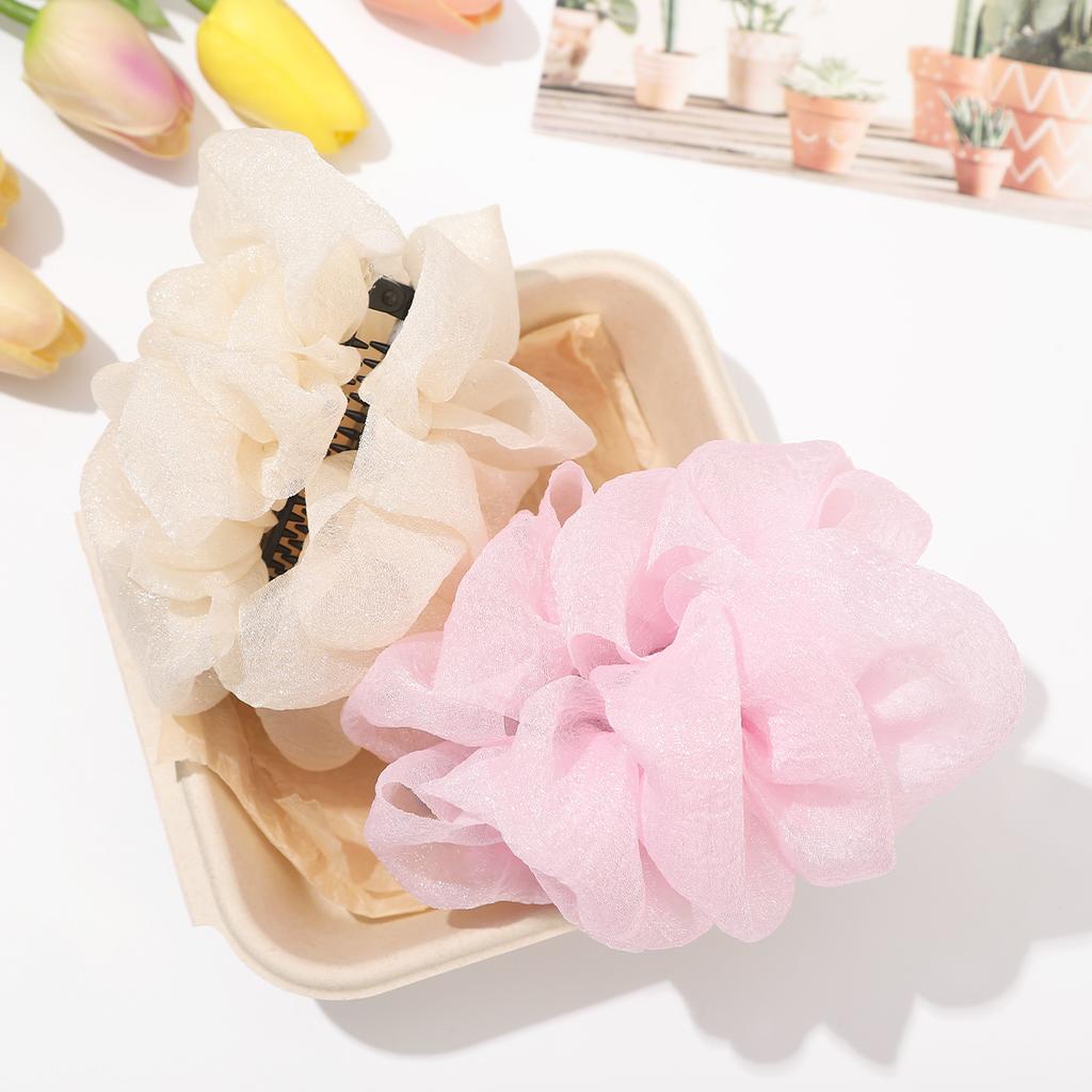 Elegante Coda di Cavallo con Mesh e Arricciature, Molletta a Banana per Capelli, Pinze per Capelli a Forma di Pesce, Fermaglio Twist, Barrette, Accessori per Capelli da Donna