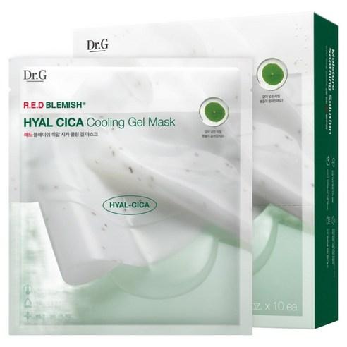 Dr.G Red Blemish Hyal Cica Cooling Gel Mask Intensive Hydrating & Soothing Care 10pcs