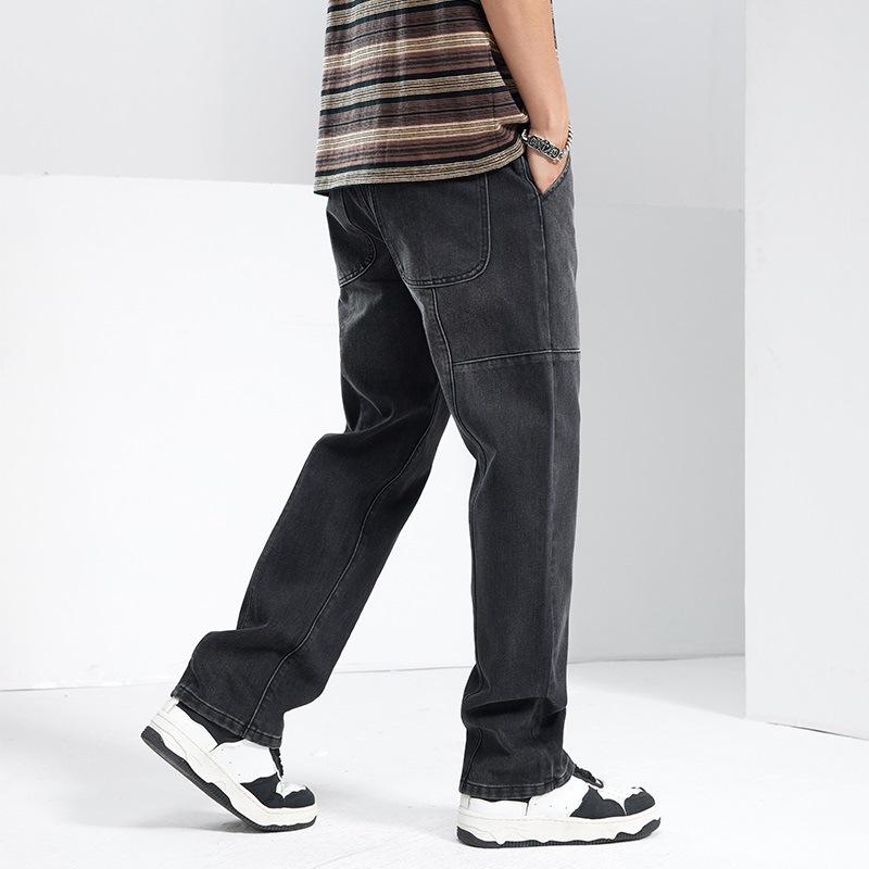 New Spring and Summer Men's Loose Straight American High Street Jeans