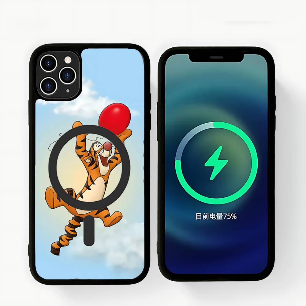 Cute T-Tigger Magsafe Magnetic Wireless For IPhone 16 15 14 13 12 11 17 Pro Max Plus Phone Case