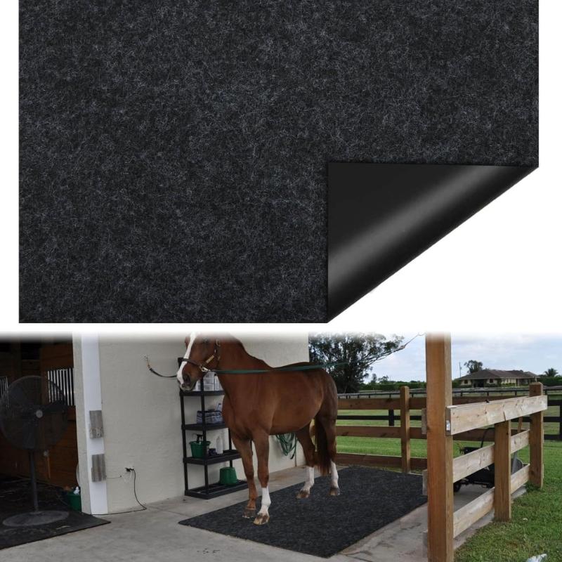 Waterproof Felt Stable Mat Nonslip Horse Floor Stable Mat Light weight Horse Stall Pad Easy To Clean for Floor Surfaces