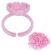 100pcs Lash Glue Holder Ring Cup Eyelash Extensions Quick Blossom Cup Lash Organizer Tool