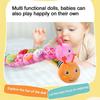 with Crinkle and Rattles Baby Musical Caterpillar Toys for 0-12 Months Infants for Tummy Time