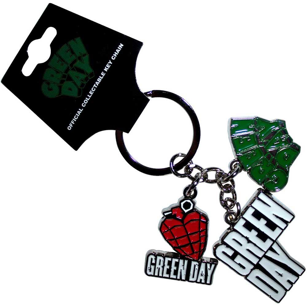 Green Day Nøkkelring med sjarmlogo