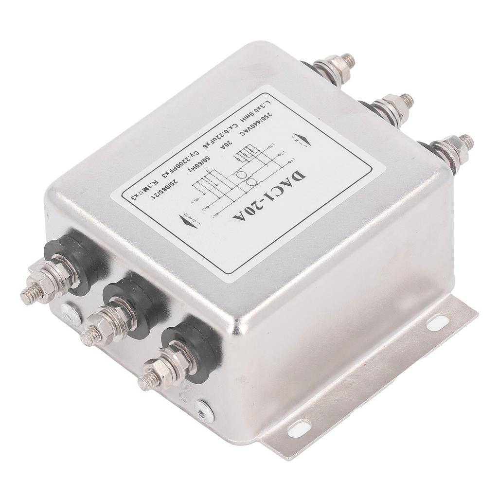 EMI Leistungsfilter 3 Phasen 3 Leiter Entstörung Rauschunterdrücker Leistungs-EMI-Filter AC250V 440V 50 60Hz