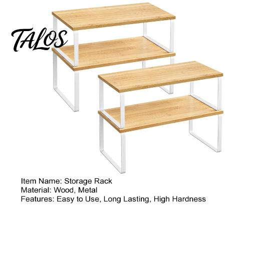 Cutlery Organizer Stand 2Pcs Cabinet Shelves Strong Load-bearing Stackable Nested Shelf Multipurpose Spice Racks Kitchen Counter Compact Storage
