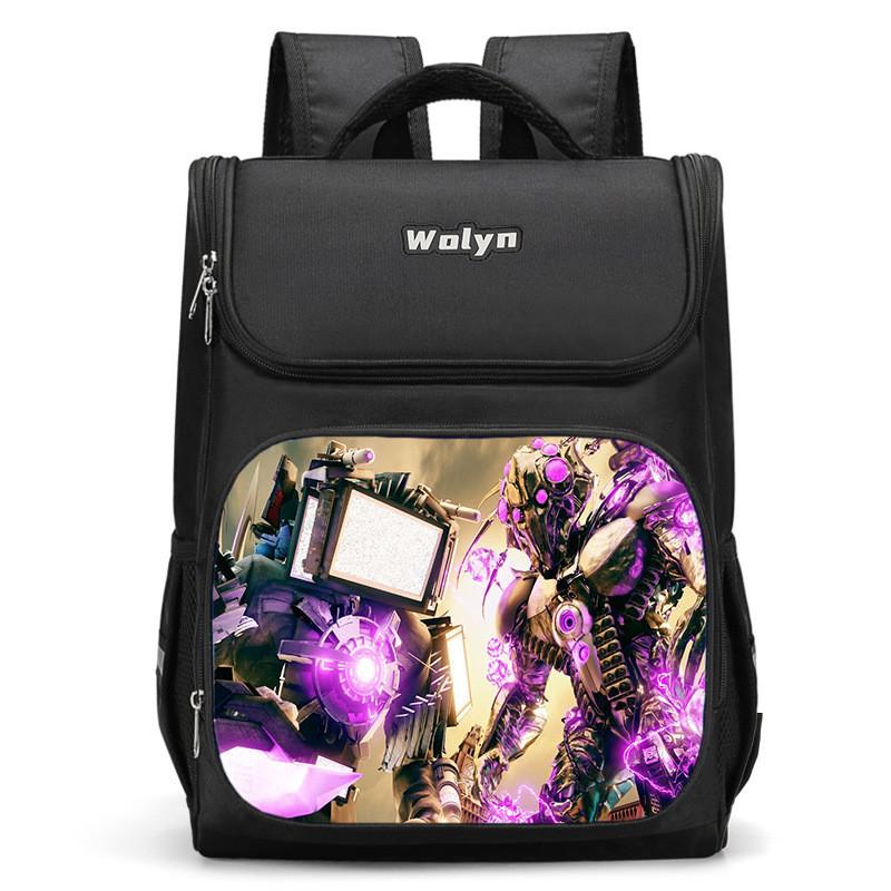 Spacious Oxford Cloth School Backpack 2024 Trendy Design For Kids And Preschoolers