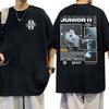 Rapper Junior H Sad Boyz 2024 Album Graphic T Shirt Mens Hip Hop Gothic Clothing Tshirts Man Vintage Oversized Cotton Tshirt