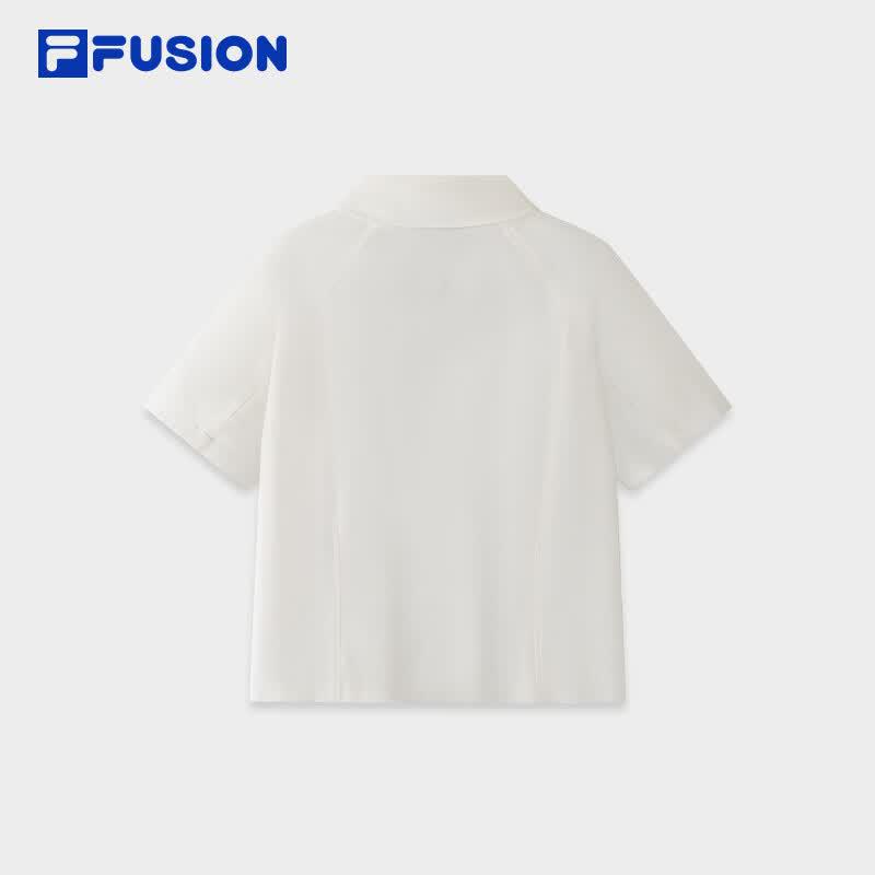 FILA FUSION Women's Woven Short Sleeve Polo Shirt