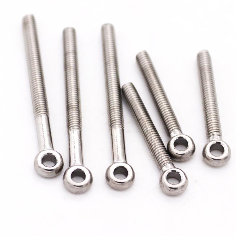 M5 M6 M8 M10 M12 M14 M16 GB798 304 A2-70 Stainless Steel Loop Circle Hole Bolt Ring Eye Screw Eyebolt Eyescrew Metric Thread