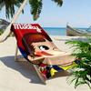 Milk Carton Girl 2D Flat Print Beach Towel, Large Soft Quick Dry Towel for Beach Camping SwimmingZSTJ0915346