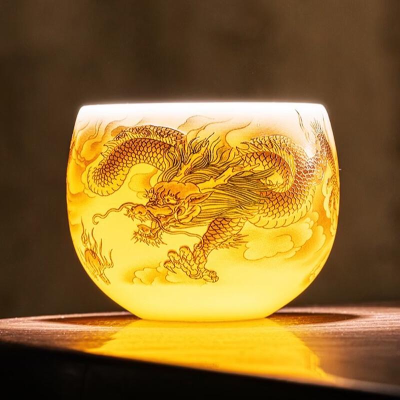 Changqi Mutton-fat Jade Porcelain Arhat Teacup