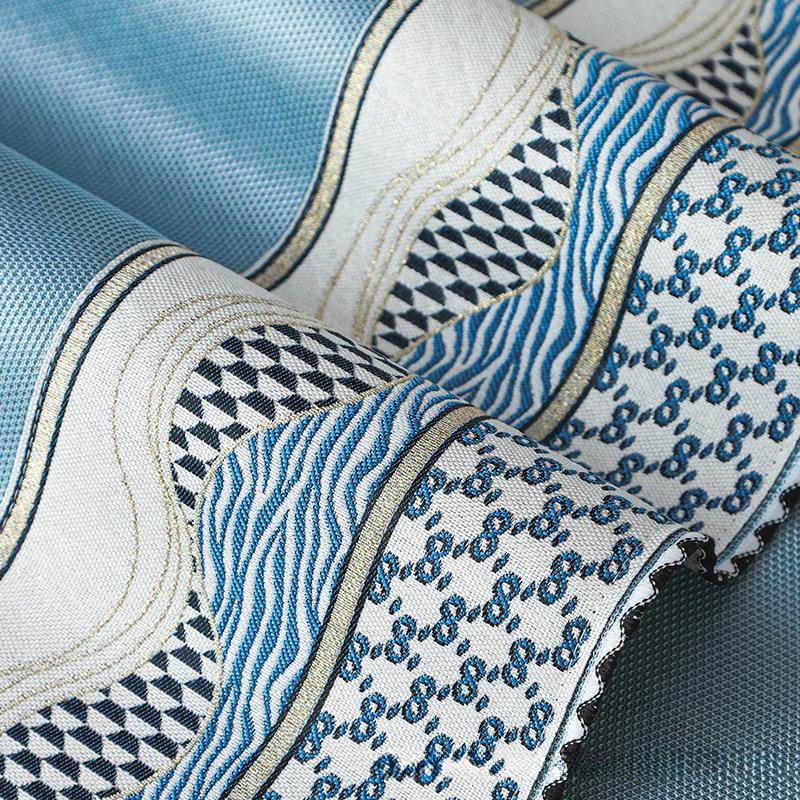 Summer Ice Silk Sofa Cushion Simple Modern Solid Color Non-Slip Seat Cushion Summer Light Luxury Wind Cool Mat Cover Towel