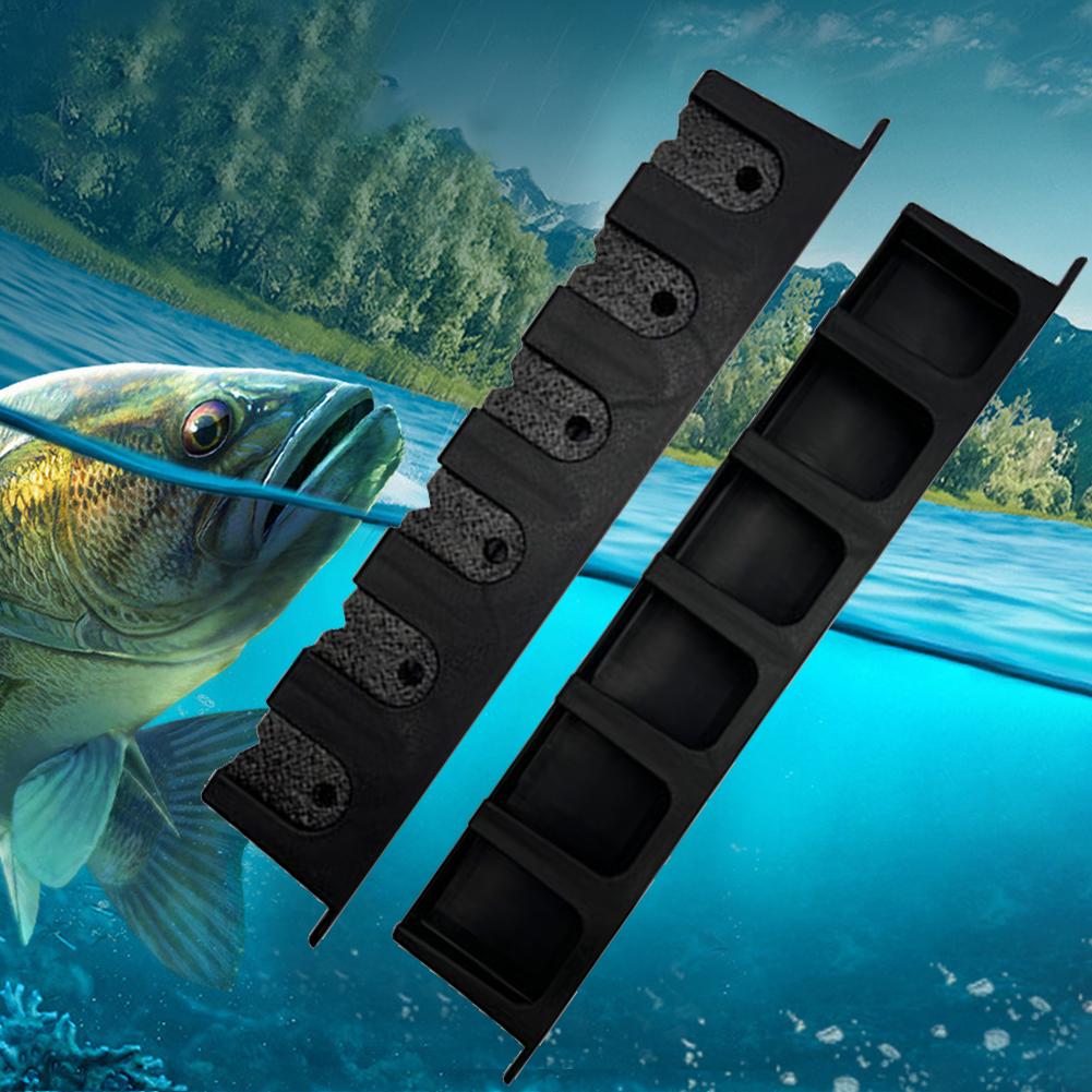 Wall Mount Fishing Rod Rack Vertical Fishing Pole Holders Store 6 Rods Rod Storage Racks for Garage