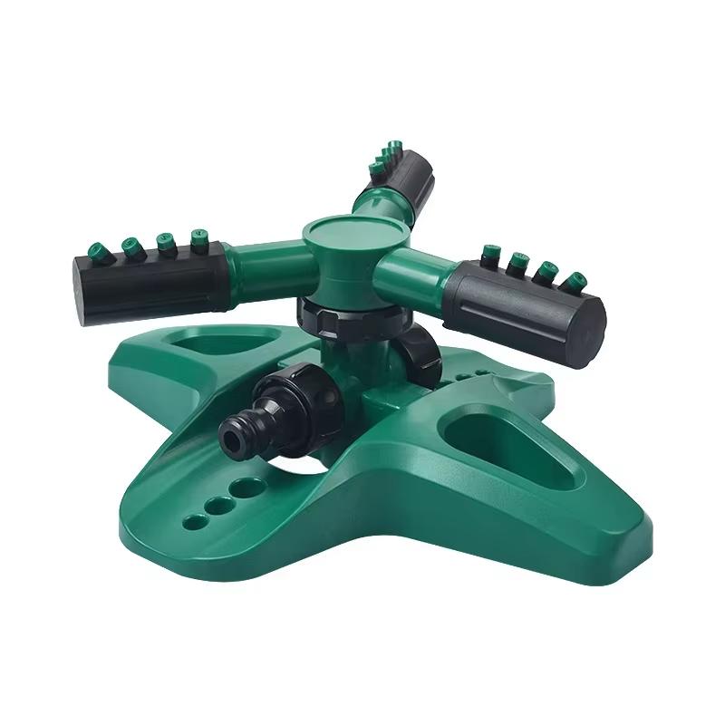 Adjustable Cross Base Gardening Sprinkler Watering Device with Rotatable Spray Head for Efficient Garden Care