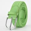 Elastic Nylon Unisex Casual Knitted Pin Buckle Jeans Belt Woven Canvas Elastic Expandable Stretch Waistband for Women Men Girdle