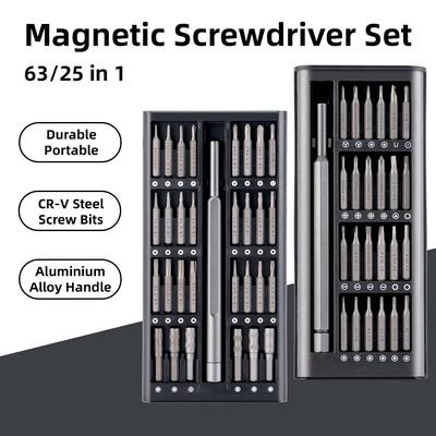 Magnetic Screwdriver Set with Dismountable Bits - Precision DIY Repair Tools for Phones, Computers, and Small Electronics