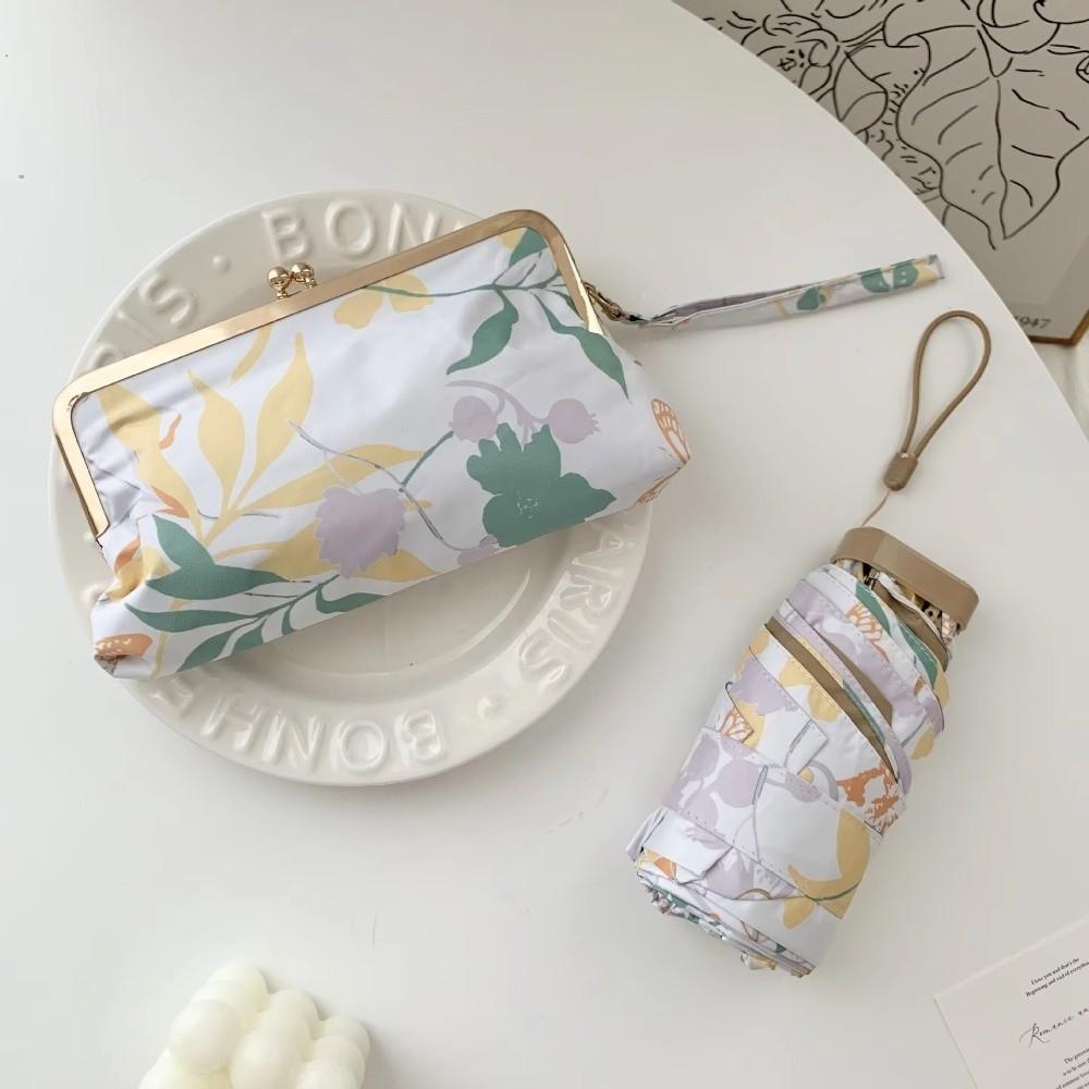 Folding Pocket Rain Umbrella Dual Use Pocket Capsule Parasol Creative Mini Sun Umbrella  Summer