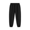 Li Ning Sports Lifestyle Series Solid Color Mid Waist Breathable Versatile Jogger Knit Sports Pants Women bottoms Black AKLV202-2