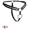 Double Penetration Harness - XR Brands - Unity - Black - Adult - 2 Sets of Rings Included
