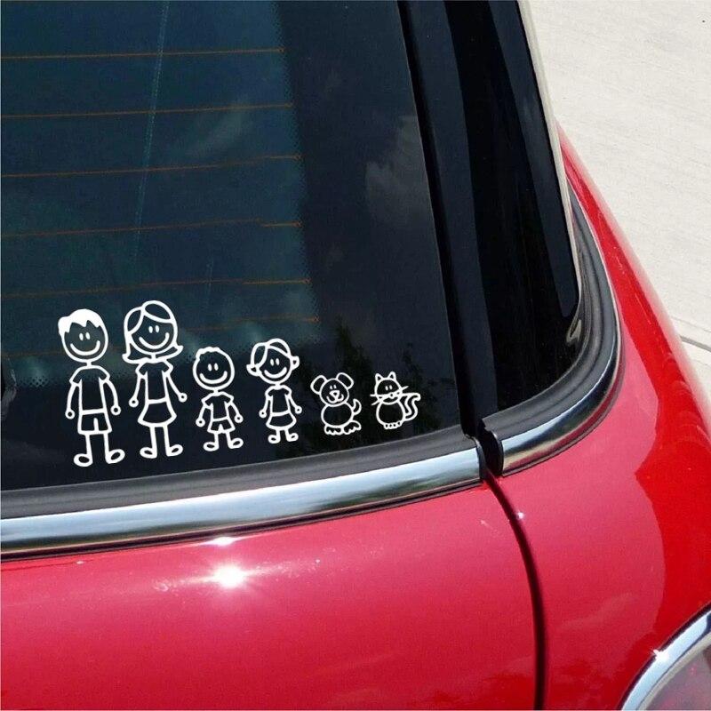 Acheter 30190 Différentes tailles membres de la famille autocollant de voiture vinyle