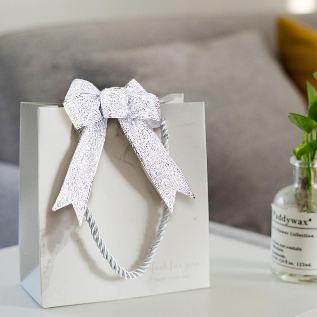 Wedding Engagement Christmas Gift Box Bowknot Ribbon Banquet Portable Shining Package Wrapping Decoration Packing Ornament