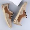 Fashion Handmade Men's Summer Sneakers Breathable Men Mesh Shoes Outdoor Casual Flats Comfortable Walking Treking Shoes Hollow Out Shoes