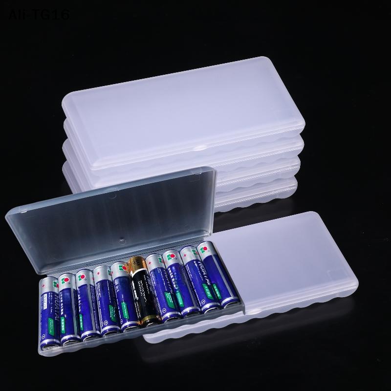 1/3/5Pcs Hard Container Holder Case 10 Slot Battery Storage Box For AAA Plastic Battery Organizer Accessories