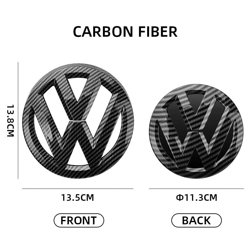 GJWPC1 For VW Volkswagen Jetta MK5 Golf 2pcs Glossy Black Matt Black Front Grille Emblem and a Rear Trunk Emblem For Volkswagen VW Golf