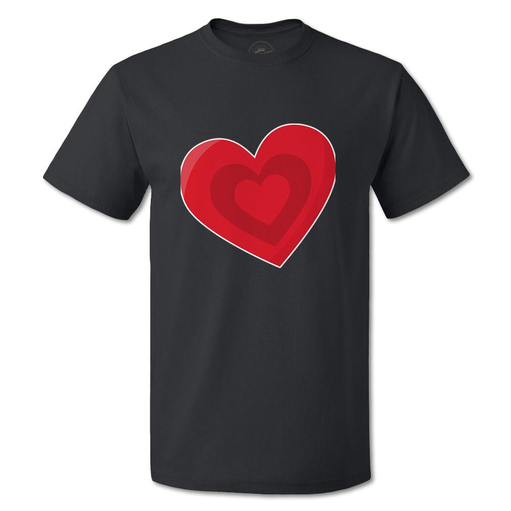 Funny Graphic T Shirts Red Dark Heart Holidays and Occasions Valentins Day Top S