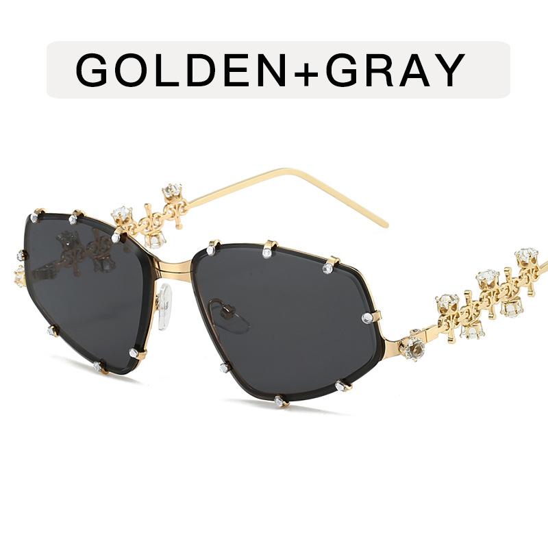 Y2K Stylish Eyeglass Frames for Women Rhinestone Decoration Women's Glasses Blue Light Blocking Decorative Glass