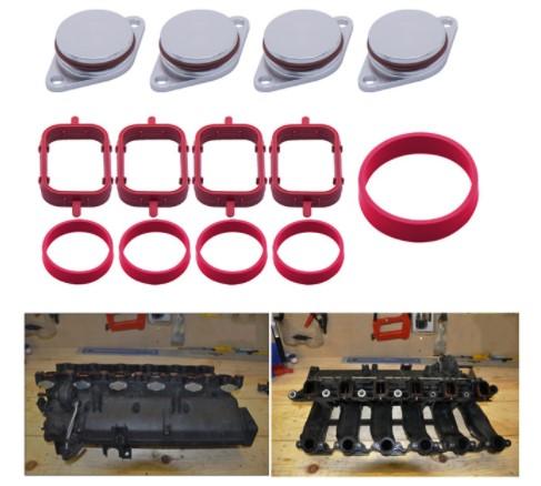 Diesel Swirl Flap Blanks Aluminum Replacement Bungs 4*22mm/4*33mm for BMW E87 E46 E90/91/92 E39 E60/61 E38 E65 E83 E53 E70 M47