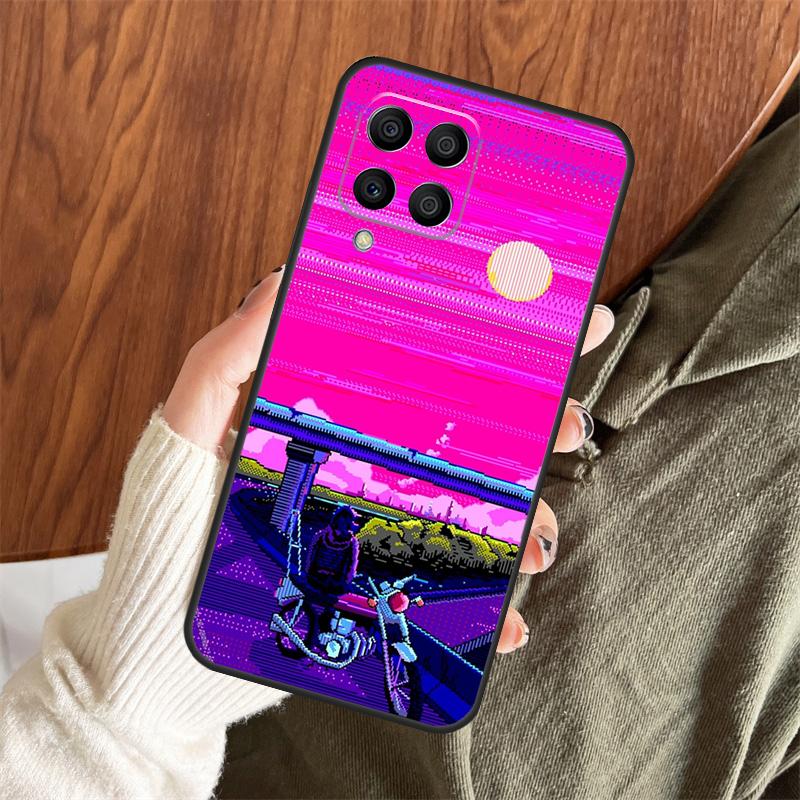 Neon Motorcycle Art Case For Samsung Galaxy M11 M21 M31 M35 M12 M13 M14 M15 M16 M36 M56 M53 M32 M52 M55 M34 M54