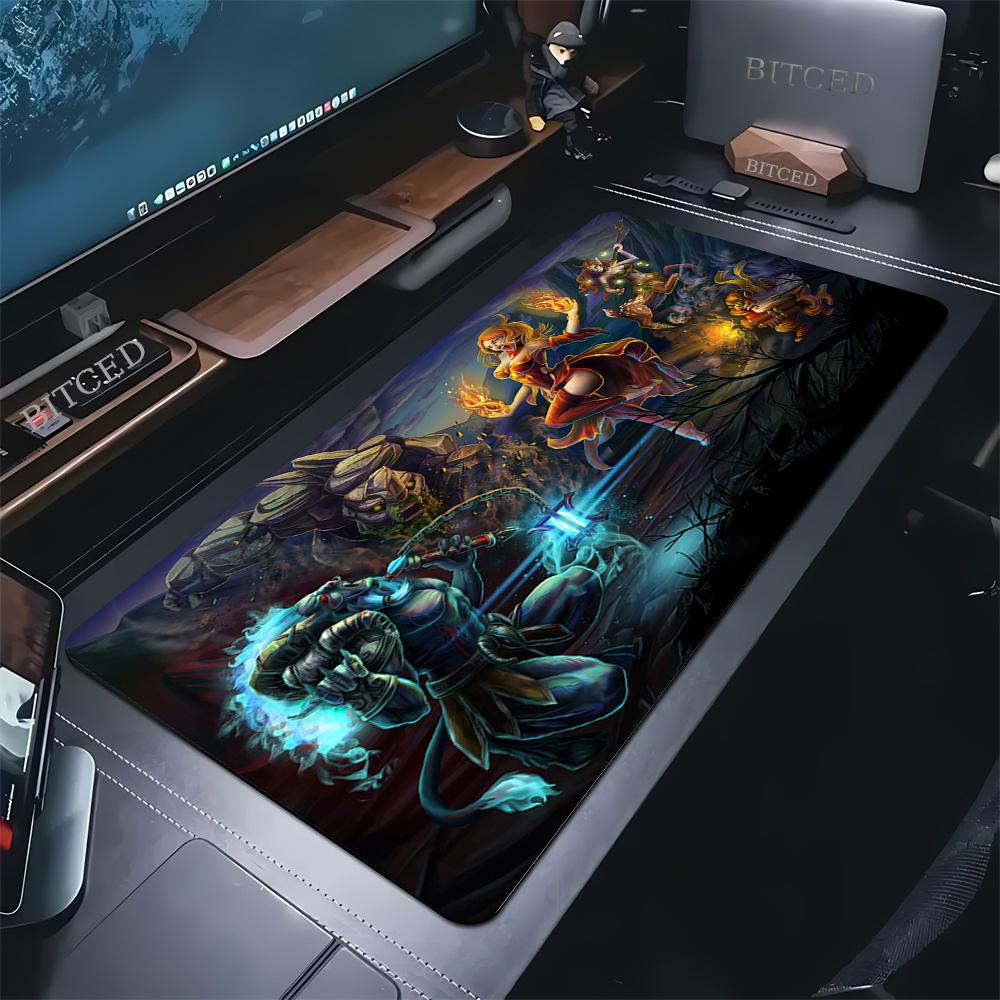 Premium DOTA Gaming-Mauspad Erweitertes Schreibtisch-Mauspad Langlebiges Mauspad Anti-Rutsch-Gummi Rutschfeste Stoffoberfläche Computer-Mauspad