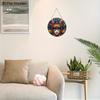 Carnival Mask Theme Round Wooden Sign, Home Wall Craft Decoration, Wooden Holiday Statue Decoration for Home, Office, Party Ideal for Mardi Gras Gifts