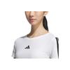 Adidas SS25 Fashion Comfortable Round Neck Short Sleeve T-Shirt Women T-Shirts White JZ2313