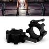 2PCS 50mm Barbell Collar Lock Aluminum Alloy Quick Release Locks Collar Clips for Fitness Training Bodybuilding Black