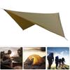 210T Polyester Fabric Outdoor Rhombic Waterproof Sun Proof Camping Ground Mat Tent Hammock Awning(Light Tan )