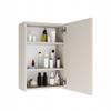 Hanging Bathroom Cabinet with Mirror Above Sink Pola 1Dl 1 Door Cashmere