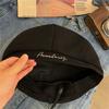 Letter Embroidered Newsboy Hat Octagonal Visors Cap Vintage Beret Painter's Hat