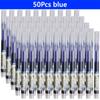 3-100 Pcs Straight Liquid Ball Pen Signature Gel Pen 0.5mm Black Blue Ink School Office Ball Pen School Office Supplies Writing