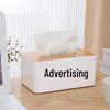 Customized Logo Tissue Box - Color Print Napkin Holder for Hotels & Restaurants