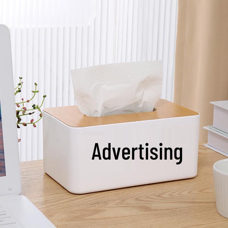 Customized Logo Tissue Box - Color Print Napkin Holder for Hotels & Restaurants