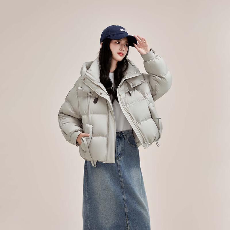 YAYA Women's Winter 2024 Hooded Short Puffer Down Jacket