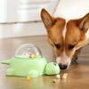 Plastic Rotating Pet Bowl For Dog  Featuring Treat Dispensing  Animal Feeder Toy Training Design