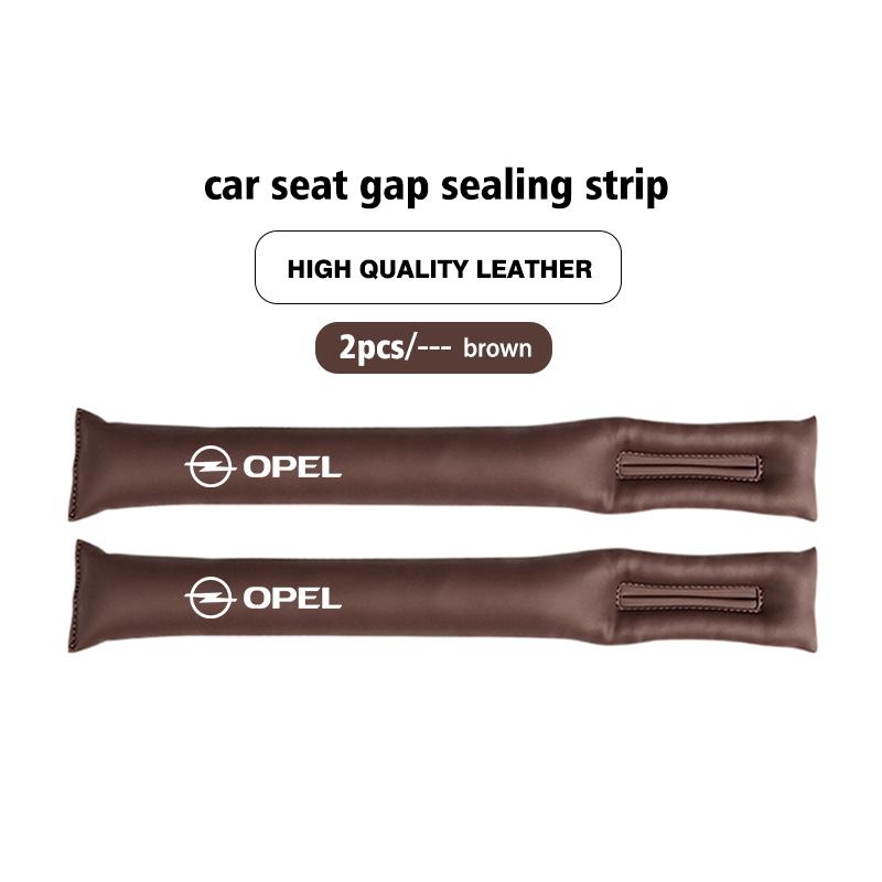 Car Seat Gap Sealing Strip Leather Anti Drop Storage Organizer For Opel Zafira Meriva Mokka Vivaro Vectra Antara Ampera