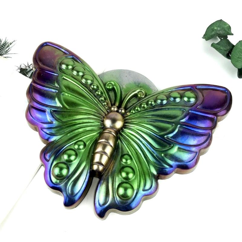 Semi-stereoscopic Butterfly-shape Wall Ornaments Drop Glue Mold Diy Wall Pendant Desktop Decoration Epoxy Silicone Mold