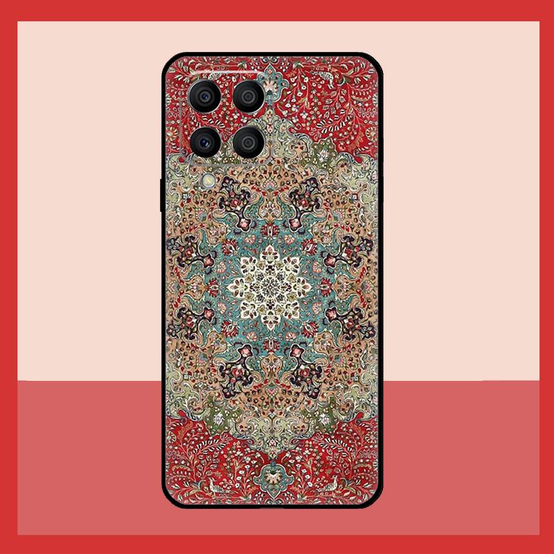 Persian Carpet Floral Pattern Case For Samsung Galaxy M11 M31 M14 M34 M54 M12 M32 M52 M15 M13 M06 M16 M36 M56 M53 M35 M55