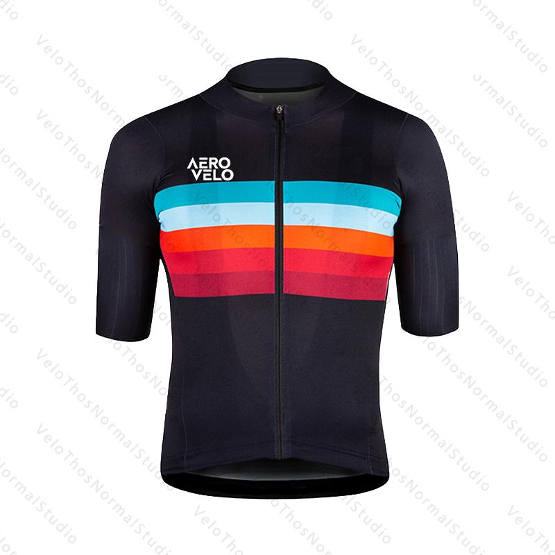 Men's Cycling Jersey Set Summer Short Sleeve and Bib Shorts Pro Race Bicycle Clothing MTB Ropa Maillot AERO VELO Camping Sport